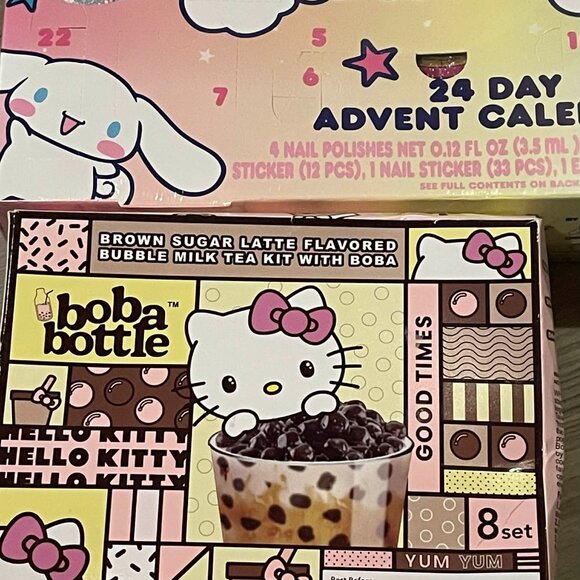 Sanrio Hello Kitty and Friends 24 day advent calender w/boba kit - Picture 2 of 4